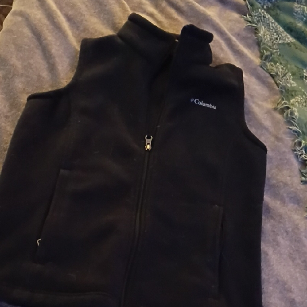 Columbia Midnight Black Fleece Vest